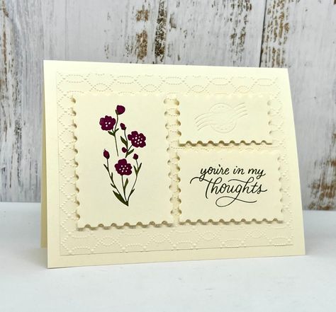 New at SU!- Softly Sophisticated for SAB – Creative Juice by Loni You're In My Thoughts, Sympathy Cards Handmade, Creative Juice, Nature Card, Spring Cards, Friendship Cards, Stamping Up Cards, Card Making Techniques, Card Layout