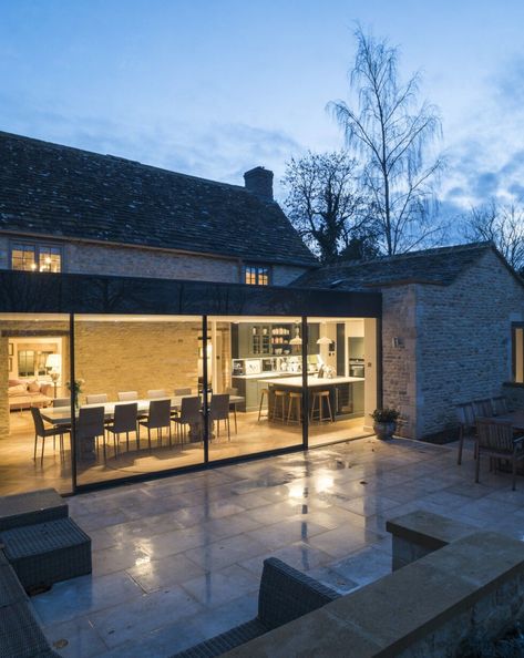 Cottage Extension, Contemporary Barn, Agricultural Buildings, Glass Extension, Modern Extension, Cottage Exterior, House Extension Design, Modern Farmhouse Exterior, Barn Conversion