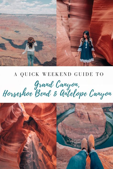 WEEKEND GUIDE TO HORSESHOE BEND, ANTELOPE CANYON & GRAND CANYON Arizona Itinerary, Travel Restaurant, Antelope Canyon Arizona, Glen Canyon Dam, Trip To Grand Canyon, Slot Canyons, Packing Travel, Travel Flight, Lower Antelope Canyon