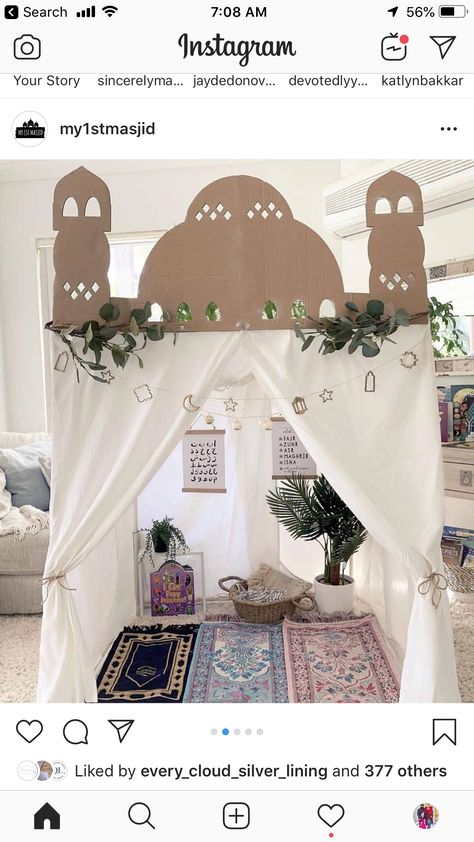 Ramadan Blessings, Diy Eid Decorations, Muslim Prayer Room Ideas, Decoraciones Ramadan, Flowers Paper Craft, Origami Paper Flowers, Prayer Room Ideas, Princesa Sophia, Ramadan Kids