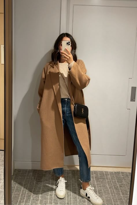 10 Ways to Style a Camel Coat for the Fall - LIFE WITH JAZZ Camel Coat Outfit Winter Style, Tan Trench Coat Outfit, Tan Coat Outfit, Wool Coat Outfit, Coat Outfit Casual, Camel Coat Outfit, Winter Coat Outfits, Trench Coat Outfit, Europe Outfits