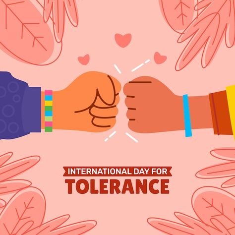 Free vector flat international day for t... | Free Vector #Freepik #freevector #kindness-day #international-day #tolerance #celebration-illustration Tolerance Illustration, Tolerance Day, Celebration Illustration, Celebration Day, International Day, Graphic Resources, Illustration Design, Vector Free, Collage