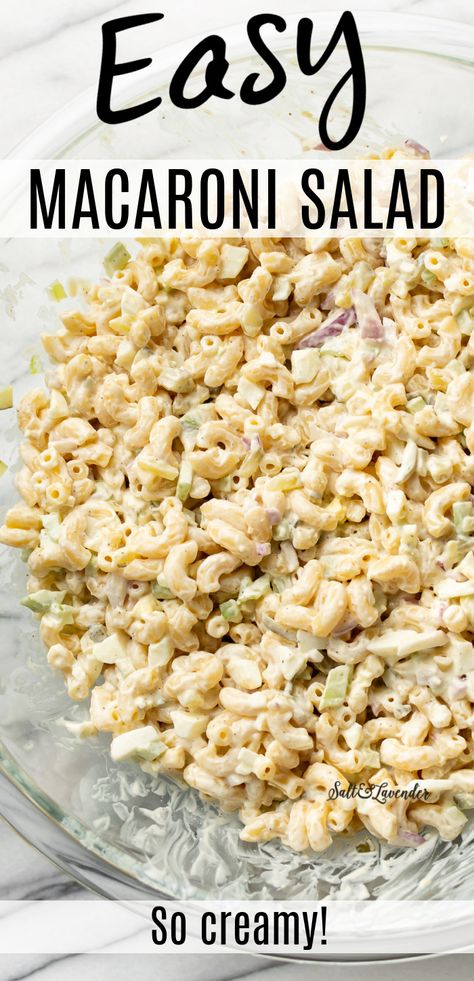 Macaroni Salad With Egg, The Best Macaroni Salad, Salad With Egg, Homemade Macaroni Salad, Easy Macaroni Salad, Classic Macaroni Salad, Best Macaroni Salad, Easy Macaroni, Easy Pasta Salad Recipe