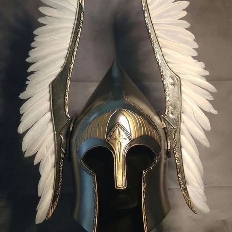 Gondorian Helmet Replica from the iconic series THE LORD OF THE RINGS #kraftsone This item is made on order and can be customised as per the need Helmet Details: Dimensions Helm of a Gondorian Soldier: 15.3 x 6 x 6.7 cm (H x W x D) Weight Helm of a Gondorian Soldier: 0.41 kg Dimensions Helm of a Fountain Guard: 19.4 x 11.4 x 6.7 cm (H x W x D) Weight Helm of a Fountain Guard: 0.54 kg Dimensions Helm of a Citadel Guard: ? x 6 x 6.7 cm (H x W x D) Weight Helm of a Citadel Guard: ? Dimensions H... Greek Mythology Costumes, Mythology Costumes, Helmet Drawing, Greek Helmet, Warrior Helmet, Black Panther Art, Knights Helmet, Viking Helmet, Medieval Clothing