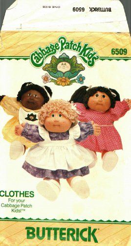 Butterick 6509 CPK Cabbage Patch Kids Clothes Pattern may be missing pieces, 50 cents plus shipping Cabbage Patch Kids Clothes, Kids Clothes Patterns, Cabbage Patch Kids Dolls, Crafts Sewing Patterns, Cabbage Patch Dolls, Butterick Sewing Pattern, Sewing Patterns For Kids, Cabbage Patch Kids, Clothes Sewing Patterns