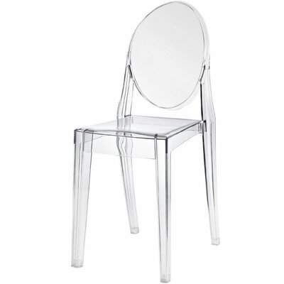 House of Hampton Godwin Dining Chair House of Hampton Clear Dining Table, Clear Chair, Clear Chairs, Mismatched Dining Chairs, Film Dance, Ghost Chairs, Feature Chair, Chair Options, Bedroom Dressing