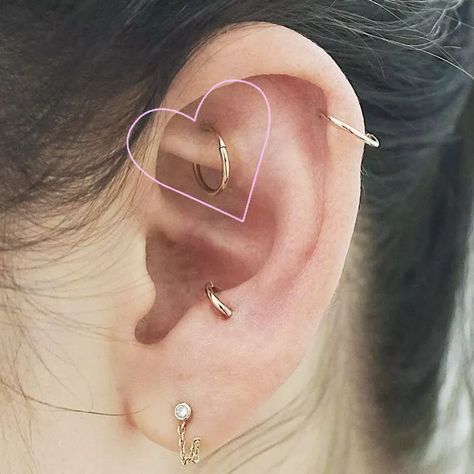 Inner Ear Piercing, New Ear Piercing, Constellation Piercings, Ear Peircings, Ear Piercings Chart, Piercing Chart, Types Of Ear Piercings, Ear Piercings Helix, Cool Ear Piercings