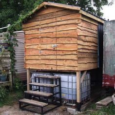 The 'Easy Empty' Composting Toilet Project: Part 2 - Superstructure Outdoor Composting Toilet, Diy Outhouse, Outhouse Bathroom, Composting Toilets, Outdoor Toilet, Composting Toilet, The Door Is Open, Roofing Sheets, Outdoor Bathrooms