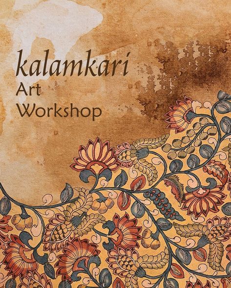 Experience the thrill of learning Kalamkari art I.e. India’s ancient art. Craftroots has organised a workshop for all the art and crafts lovers to learn from the best. Kalamkari art form mainly includes motifs of peacocks and mythological stories. It is a beautiful art form that depicts stories through picturesque. As it is known as a work of art through pen. Enrol now and come to the Craftroots Mumbai store and enjoy your pleasing hours. #KalamkariArt #ArtWorkshop #TraditionalArt #Handmade... Kalamkari Motifs, Kalamkari Design, Kalamkari Art, Mythological Stories, Kalamkari Print, Kalamkari Designs, Fashion Journal, Perspective Drawing Architecture, Kalamkari Painting