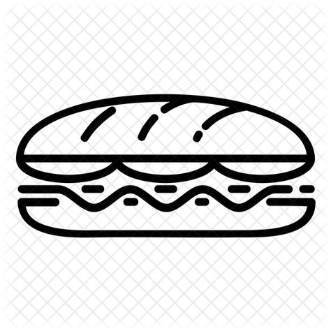 Sandwich Logo Design, Sandwich Vector, Cool Little Tattoos, Sandwich Logo, Baguette Sandwich, Pizza Vector, Subway Sandwich, Restaurant Design Inspiration, Drink Icon