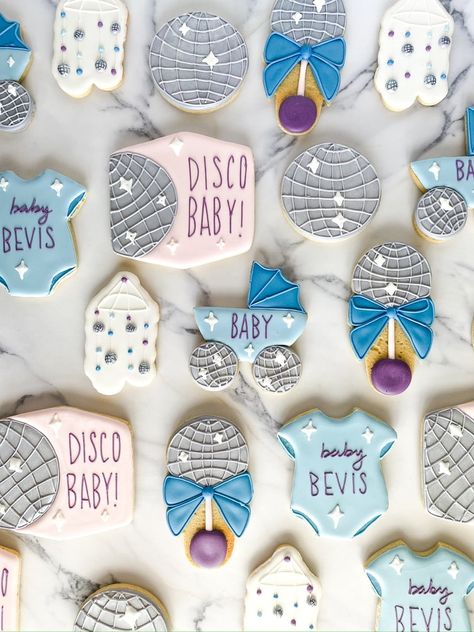 🪩disco everything! it's boogie time, baby! 🪩 #sugarcookies #sugarcookiesofinstagram #customcookies #decoratedsugarcookies #cookiedecorating #sanfranciscoevents #bayareaevents #spacecadetbakingco #babyshower #babyshowercookies #babysprinkle #babyshowerideas #discobabyshower #discobaby Disco Baby Shower Theme, Baby Shower Cookies, Baby Sprinkle, Baby Rattle, Baby Shower Theme, June 21, Cookie Cake, Custom Cookies, Sugar Cookies Decorated