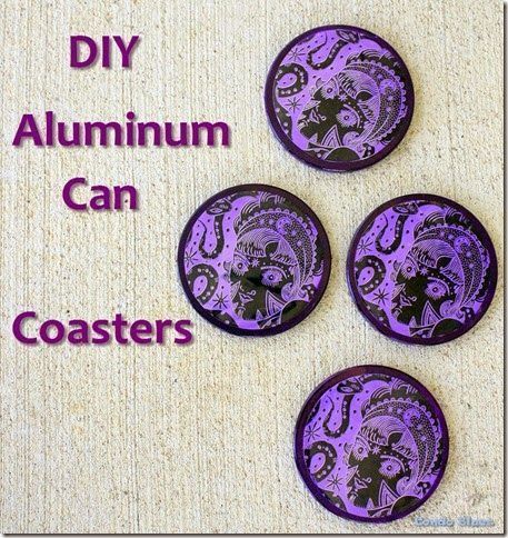 Aluminum can crafts: How to make round coasters from a recycled soda pop or beer can. #coasters #DIY #crafts #reuse #recycledecor #giftidea #homedecor Recycle Decor, Beer Can Art, Pop Can Art, Pop Can Crafts, Beer Crafts, Soda Can Art, Coasters Diy, Soda Can Crafts, Aluminum Can Crafts