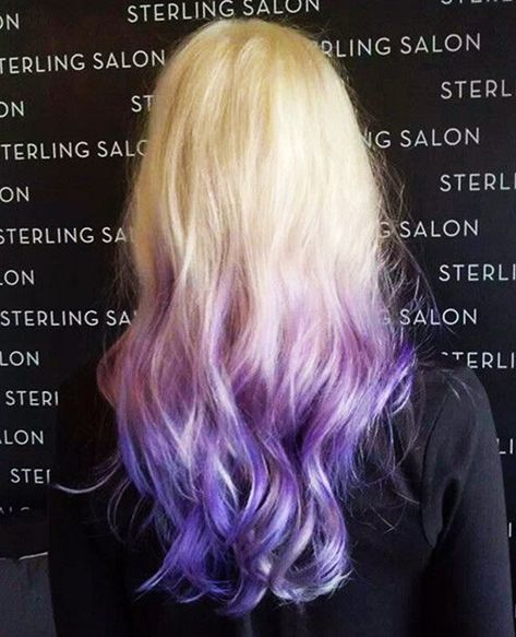 16 Gorgeous Examples of the Lavender Hair Color Trend - theFashionSpot Blonde And Purple Hair Ombre, Purple Hair Ombre, Blonde And Purple Hair, Blonde And Purple, Platinum Ombre, Lavender Hair Ombre, Blonde Platinum, Lavender Hair Colors, Underlights Hair