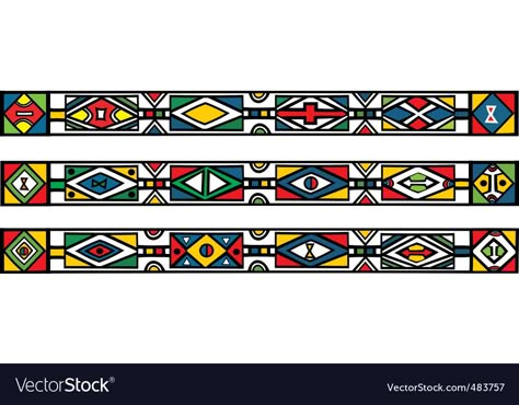 Ndebele Pattern, Ndebele Art, Esther Mahlangu, African Mermaid, South African Design, Jewelry Mood Board, African Bracelets, Traditional Invitation, African Designs