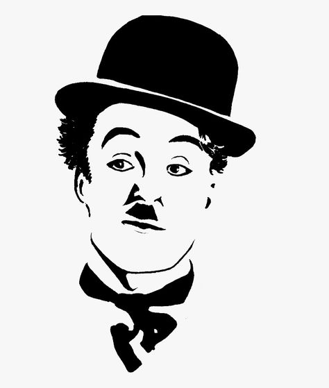 Charlie Chaplin Drawing, Marker Artwork, Drawing Transparent, Charles Chaplin, White Drawing, Hand Tattoos For Guys, Pen Sketch, Marker Drawing, Charlie Chaplin