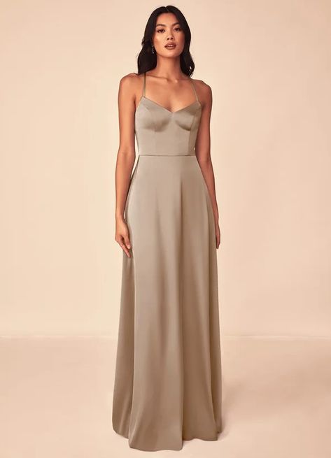 Taupe Bridesmaid Dresses | Azazie Taupe Silk Bridesmaid Dresses, Light Brown Bridesmaid Dresses, Beige Bridesmaid Dress, Groomsmen Shoes, Taupe Bridesmaid, Brown Bridesmaid Dresses, Taupe Bridesmaid Dresses, Silk Bridesmaid Dresses, Brides Mom