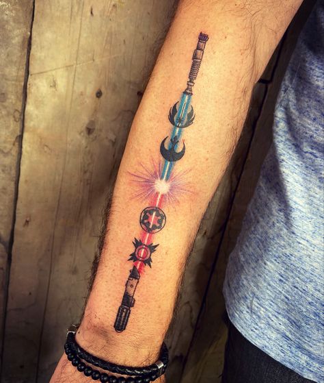 Sith Tattoo, Tattoos Pulseras, Star Wars Tattoo Sleeve, Lightsaber Tattoo, Planet Tattoo, Pokemon Tattoos, Pokemon World, Compass Rose Tattoo, Nerdy Tattoos