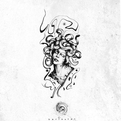 Medusa tattoo design abstract Medusa Tattoo Abstract, Medusa Themed Tattoo, Medusa Tattoo Design, Medusa Tattoo, Sleeve Tattoos For Women, Abstract Tattoo, Creative Tattoos, Tattoo Design, Sleeve Tattoos