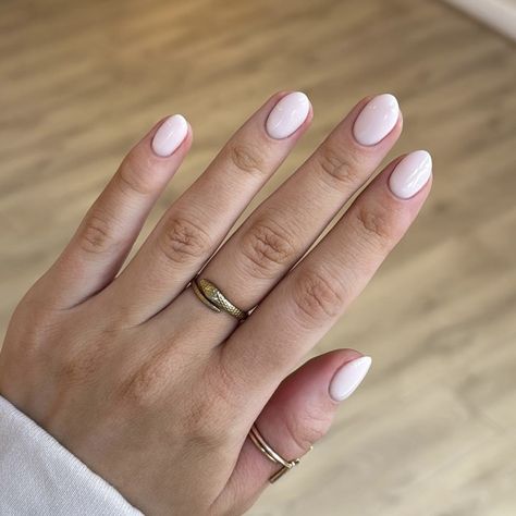 Short Oval Nail Designs, Oval Nail Ideas, Basic Nail Ideas, Short Oval Nails, Basic Nail, Oval Nail, Nails Birthday, Simple Gel Nails, Basic Nails