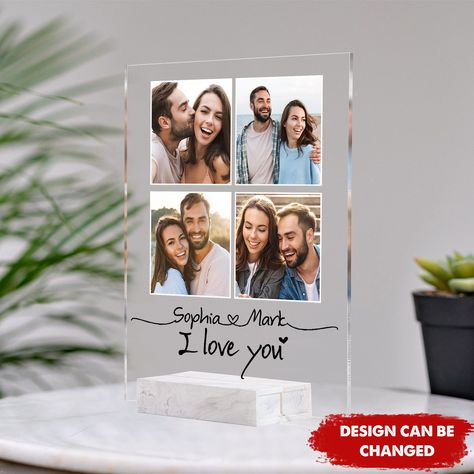 Acrylic Photo Prints, Collage Gift, Photo Collage Gift, Wedding Photo Books, Creative Gifts For Boyfriend, Acrylic Plaque, Acrylic Plaques, Acrylic Stand, Gift For Couples