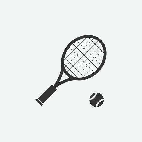 Tennis Illustration Art, Tennis Racket Illustration, Tennis Doodle, Tennis Racket Drawing, Journaling Icons, Tennis Illustration, Bicycle Embroidery, Tennis Drawing, Tennis Trophy