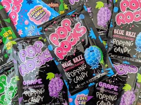 If you eat Pop Rocks and drink Coke at the same time, your head will explode. Ouch Bubble Gum, Fruit Gushers, Pop Rocks Candy, Large Lollipops, Freebies By Mail, All Candy, Cadbury Chocolate, Retro Candy, Raspberry Lemonade