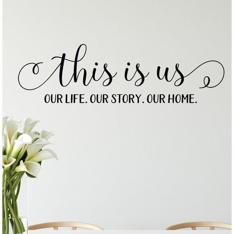 Home Vinyl Decor, Wall Decal Cricut Home Decor, Family Vinyl Wall Decals, This Is Us Wall Decal, Love And Home Quotes, Quotes For House Wall Art, Vinyl Sayings For Walls, Cricut Vinyl Wall Decor, Cricut Projects Vinyl Signs Wall Decal