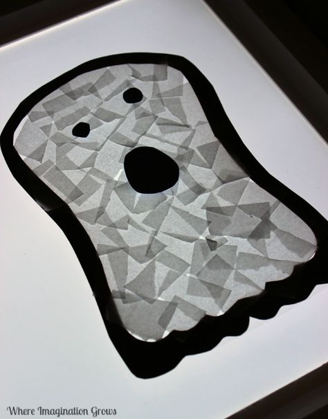 Halloween Ghost Crafts, Scary Halloween Crafts, Halloween Ghost Craft, Ghost Craft, Halloween Activities Preschool, Ghost Crafts, Halloween Crafts For Toddlers, October Crafts, Suncatcher Craft