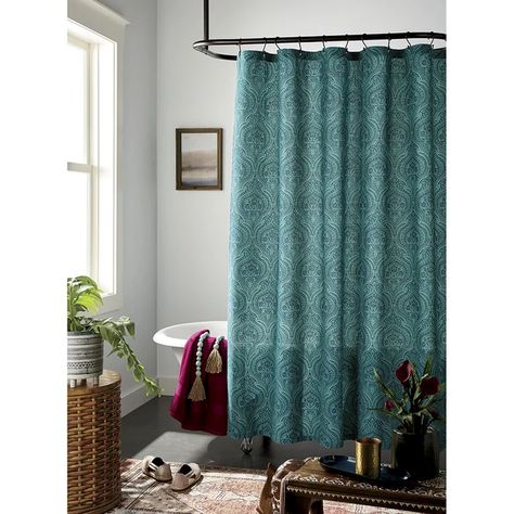 Jewel Tone Shower Curtain, Jewel Tone Bathroom Decor, Teal And Black Bathroom, Jewel Tone Bathroom, Teal Shower Curtain, Medallion Shower Curtain, Teal Shower Curtains, Arabian Decor, Bohemian Shower Curtain