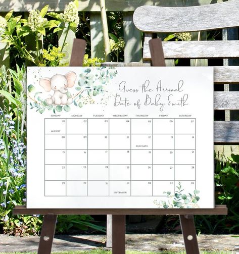 Baby Due Date Calendar, Wedding Evites, Due Date Calendar, Electronic Save The Date, Baby Due Date, Baby Due, Baby Prediction, Baby Shower Templates, Birthday Calendar