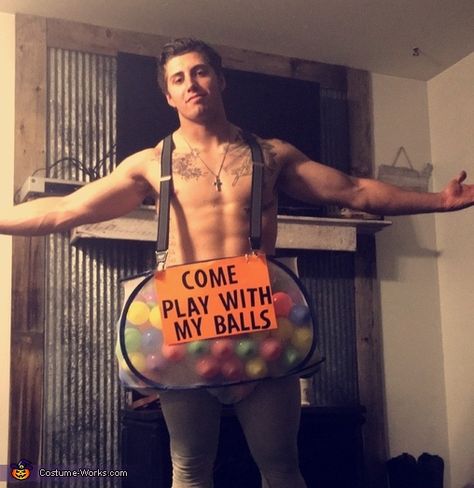 Male Halloween Ideas, Funny Male Halloween Costumes, Halloween Costume Ideas Male, Male Costume Ideas Halloween, Ball Pit Costume, Male Halloween Costume Ideas, Male Costume Ideas, Halloween Costume Male, Halloween Costumes Male