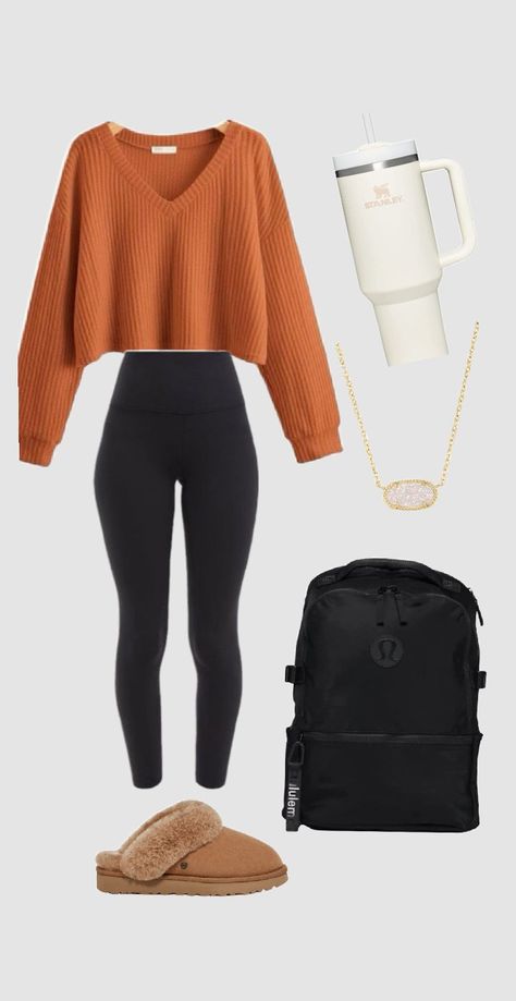 Fall outfit inspo Cute Fall Outfits Ideas, Fall Outfits Back To School, Fall Style Inspo Aesthetic, Basic Fall Outfits Leggings, Cute Comfy Fall Outfits For School, Cute Fall Outfits Teenage Girl, Teenage Fall Outfits, Cute Clothes For Fall, Outfits Laid Out