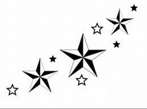 Stars Ster Tattoo, Nautical Star Tattoos, Swirl Tattoo, Star Outline, Clock Tattoo Design, Nautical Star, Star Tattoo Designs, Star Tattoo, Sketch Tattoo Design