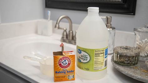 The Easy Way to Clean and Deodorize Your Sink Cleaning Bathroom Sink Drain, How To Clean Your Sink Drain, Sink Deodorizer Diy, How To Clean Sink Drains Bathroom, How To Clean Bathroom Sink Drain, Deodorize Sink Drain, How To Clean Sink Drains, Clean Bathroom Sink Drain, Clean Kitchen Sink Drain