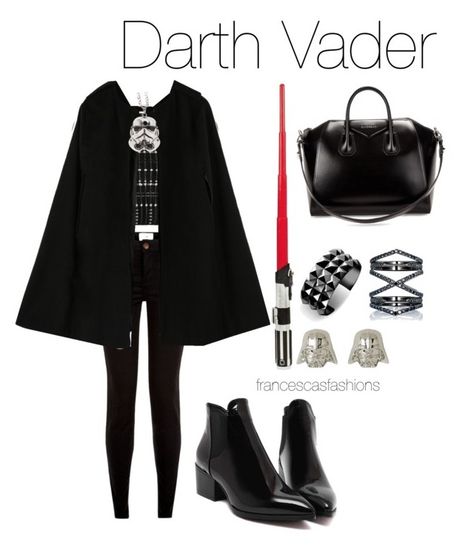 "Darth Vader" by msfrancescaaloe on Polyvore featuring Alexander McQueen, Waterford, Eva Fehren, Givenchy, women's clothing, women's fashion, women, female, woman and misses Darth Vader Outfit Women, Darth Vader Outfit, Star Wars Costumes, Fashion Women, Givenchy, Alexander Mcqueen, Old School, New Look, Alexander