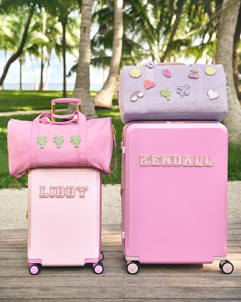 Preppy Travel Bags, Stony Clover Lane, Preppy Packing, Stony Clover, Preppy Travel, Spring Bright, Preppy Accessories, Cute Suitcases, Preppy Bags