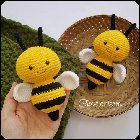 PATRÓN GRATIS Abeja Amigurumi paso a paso – Crochetisimo Bee Free, Crochet Panda, Crochet Bee, Pola Amigurumi, Crochet Animals Free Patterns, Crochet Unicorn, Crochet Elephant, Crochet Amigurumi Free Patterns, Crochet Amigurumi Free