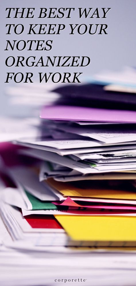 Looking for the best way to keep your notes organized for work? We're rounding up some great ideas, including using Evernote, physical notebooks, Apple Notes, Google Keep, and more. Office Notes Organization, Work Desktop Organization, Organization Tips For Work, Organize Notes For Work, Work Notes Organization Ideas, Note Organization Ideas, One Note Organization Work, Organization For Work, Work Planner Ideas