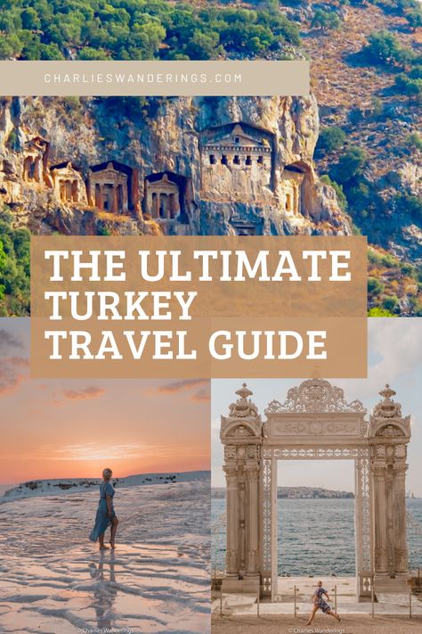 The 24 Most Beautiful Places in Turkey - The Perfect 2 Weeks Turkey Itinerary - CHARLIES WANDERINGS 1 Week Turkey Itinerary, Turkey Sightseeing, Places In Turkey, Turkey Itinerary, Istanbul Pictures, Greek Islands Vacation, Dolmabahçe Palace, Turkey Travel Guide, Istanbul Turkey Photography