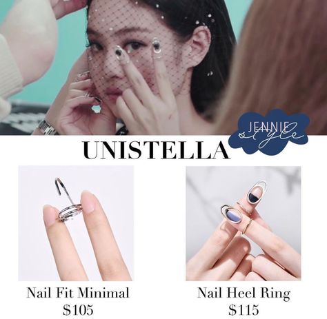 Jennie’s Style Nail Designs Kpop, Kpop Nails Inspired, Blackpink Nails, Idol Nails, Kpop Nails, Nail Art Simple, Nails Inspired, Korean Nail Art, Korean Nails