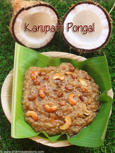 Karupatti pongal recipe Sweet Pongal Recipe, Jaggery Recipes, Pongal Recipe, Sweet Pongal, Good For Digestion, Raw Rice, Halwa Recipe, Sri Lankan Recipes, Moong Dal