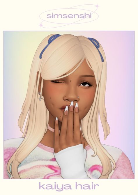 download here!  alt download/sfs    this is my fav hair yet! I even made a new hair palette for u guys, so I hope u love it just as much as I do! pls lmk if u want any more colour swatches <3    ♡︎ two st… Hair Palette, Colour Swatches, Hat Base, Mesh Hat, Sims 4 Game, One Hair, Maxis Match, Sims Cc, Color Swatches