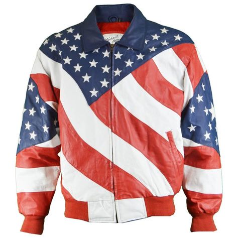 Michael Hoban Vintage Men's Stars and Stripes Embroidered Leather Jacket, 1980s For Sale Embroidered Leather Jacket, American Flag Fashion, Classic Leather Jacket, Varsity Letterman Jackets, Embroidered Leather, Aviator Jackets, Denim Jacket Men, Tracksuit Women, Denim Jacket Women