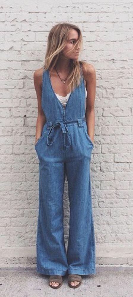 Jumpers Outfit, Modern Jumpsuit, Jumpsuit Jean, Fall Jumpsuit, Jumpsuits Womens Fashion, Outfit Jumpsuit, Jean Jumpsuit, Jumpsuits Casual, Summer Jumpers