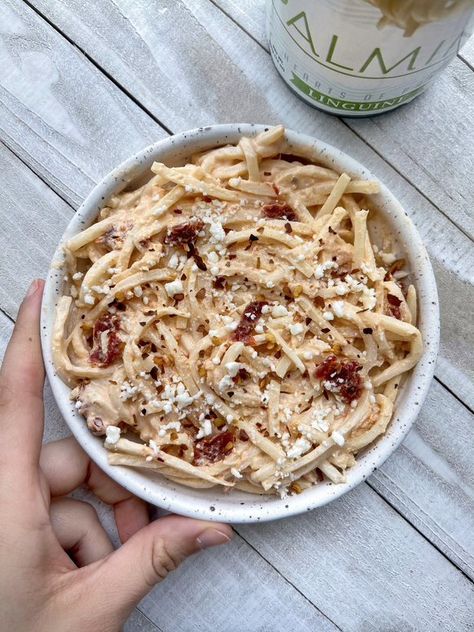 AnyConv.com__9 Palmini Recipes, 2b Mindset, Low Carb Eating, Sun Dried Tomatoes, 5 Ingredient, Plain Greek Yogurt, Linguine, Dried Tomatoes, Easy Food To Make