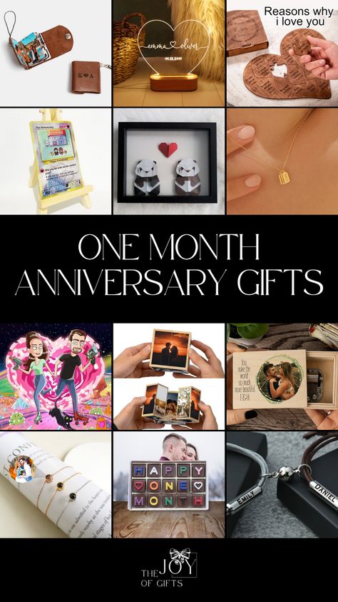 Find a thoughtful one monthaversary gift on The Joy of Gifts! This collection has the best one month anniversary gifts that are sentimental and personalized. Give them something special and unique for your one monthsary gift! One Monthsary, One Month Anniversary Gift Ideas, Month Anniversary Gift Ideas, One Month Anniversary Gifts, Monthsary Gift, Month Anniversary, One Month Anniversary, Reasons Why I Love You, Anniversary Gift Ideas