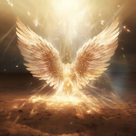 Angels Wings Aesthetic, Wing Aesthetic Angel, Gold Wings Aesthetic, White And Gold Angel Wings, Warrior Angel Aesthetic, Golden Angel Wings Aesthetic, Golden Wings Art, Golden Wings Aesthetic, Golden Angel Aesthetic