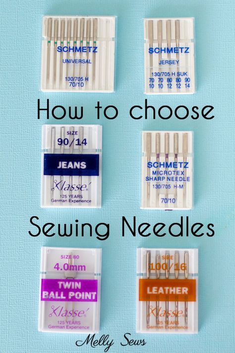 How to Choose a Sewing Machine Needle - Melly Sews What Needle To Use For Different Fabrics, Sewing Needles Guide Cheat Sheets, Machine Needles Guide, Sewing Machine Needle Guide, Can Universal Machine Needles Be Used For Stretch Sewing, Sewing Needle Sizes, Big Needle, Melly Sews, Machine Needles