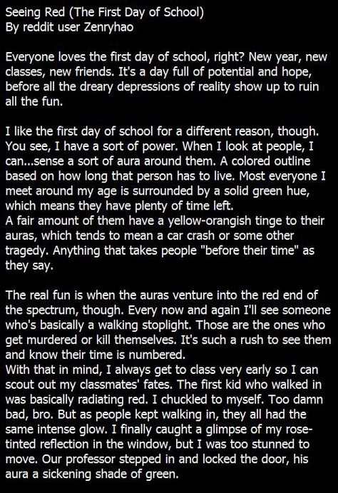 Dude.... Mom I want to drop out now.. JK Short Creepy Stories, Short Horror Stories, Seeing Red, Writing Prompts For Kids, Creepy Facts, Picture Writing Prompts, Creepy Stuff, Spooky Stories, Story Prompts