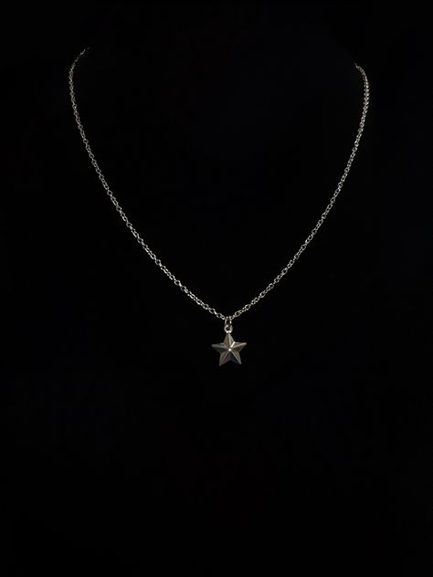 Starboy:  Stainless steel necklace with stainless steel star pendant, customized to your desired length! Stainless Steel Necklace Men, Starboy Jewelry, Men’s Jewlery Silver, Men’s Necklaces, Men’s Jewelry, Silver Jewelry Men, Male Necklace, Boy Necklace, Necklaces Men